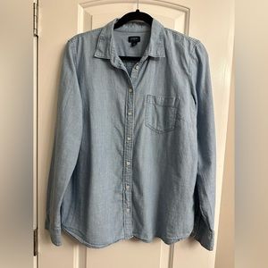 J. Crew Women’s Size Large Denim Button Down Top